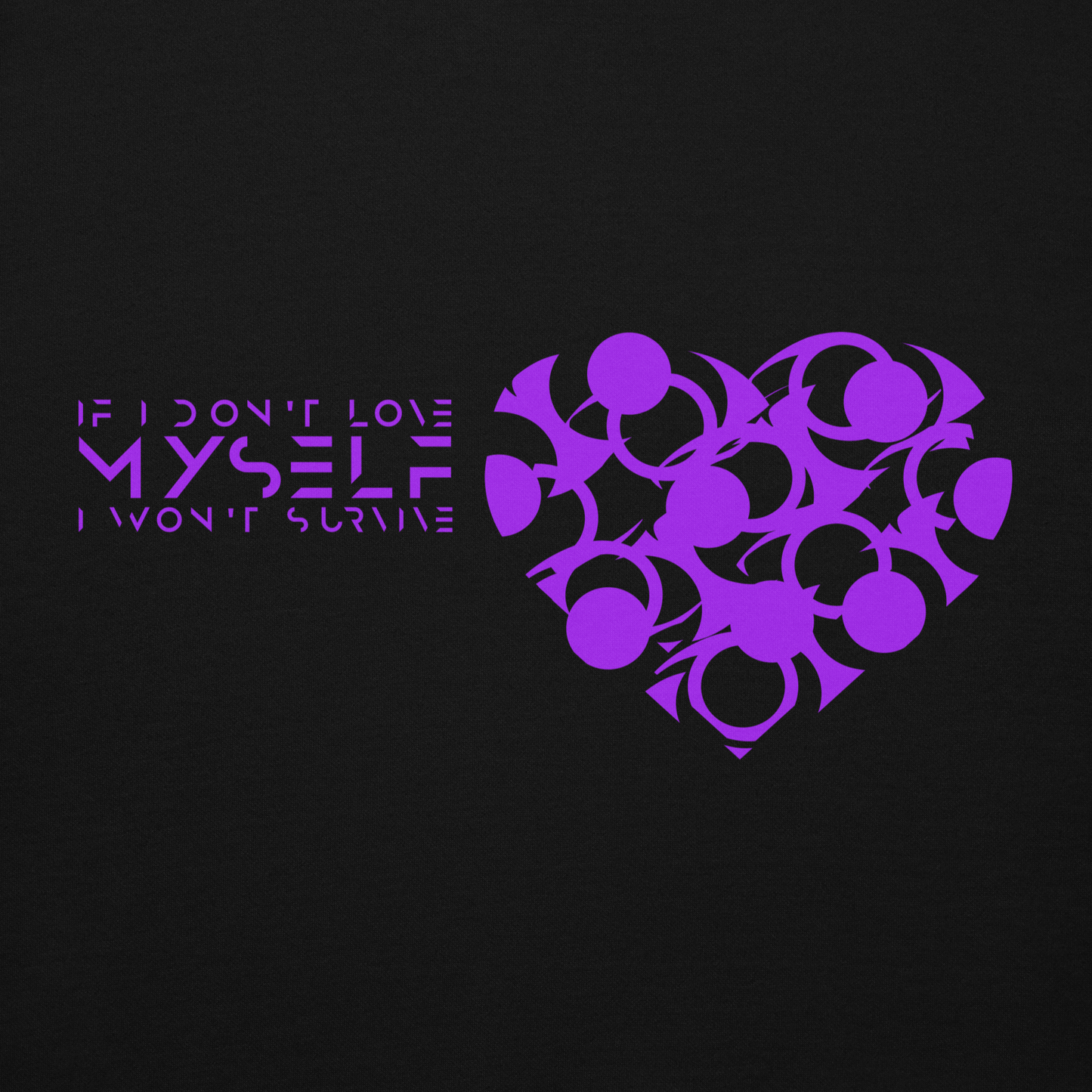 LOVE MYSELF CROP HOODIE